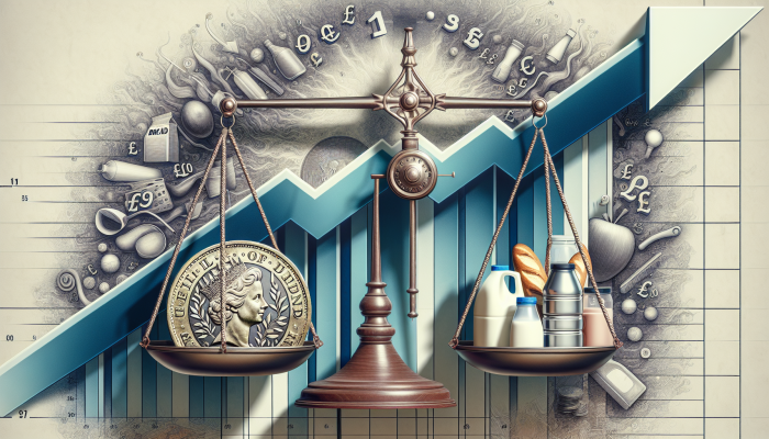 The Impact of Inflation on Debt Consolidation Loans: A Comprehensive Guide | DCL The impact of inflation on debt consolidation loans, illustrated by a scale balancing a British pound coin against rising prices, representing inflation's effect on UK purchasing power.