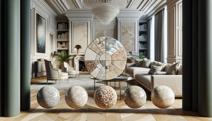 Showcasing filled, unfilled, honed, and polished travertine varieties in a luxurious UK home interior.