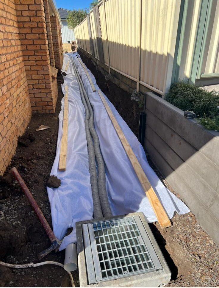 digging french drain